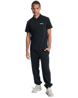 The Quiksilver Mens Stretch Polo Shirt in Black