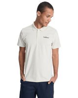 The Quiksilver Mens Stretch Polo Shirt in Bone