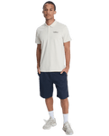 The Quiksilver Mens Stretch Polo Shirt in Bone