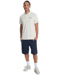 The Quiksilver Mens Stretch Polo Shirt in Bone