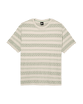 The Quiksilver Mens Birdwood Jacquard T-Shirt in Peyote Heritage Stripe Jacquard
