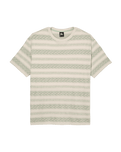 The Quiksilver Mens Birdwood Jacquard T-Shirt in Peyote Heritage Stripe Jacquard