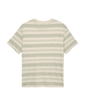 The Quiksilver Mens Birdwood Jacquard T-Shirt in Peyote Heritage Stripe Jacquard