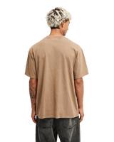 The Quiksilver Mens Guana Washed T-Shirt in Pine Bark