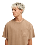 The Quiksilver Mens Guana Washed T-Shirt in Pine Bark