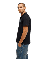 The Quiksilver Mens Stretch Polo Shirt in Black