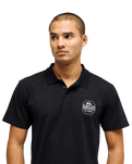 The Quiksilver Mens Stretch Polo Shirt in Black