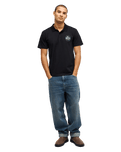 The Quiksilver Mens Stretch Polo Shirt in Black