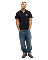 The Quiksilver Mens Stretch Polo Shirt in Black
