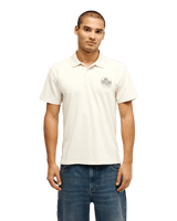 The Quiksilver Mens Stretch Polo Shirt in Bone White