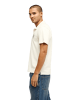 The Quiksilver Mens Stretch Polo Shirt in Bone White