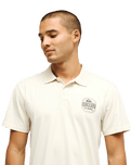 The Quiksilver Mens Stretch Polo Shirt in Bone White