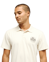 The Quiksilver Mens Stretch Polo Shirt in Bone White
