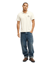 The Quiksilver Mens Stretch Polo Shirt in Bone White