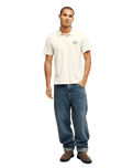 The Quiksilver Mens Stretch Polo Shirt in Bone White