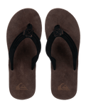 Carver Suede 26 Plus Flip Flops in Brown 2