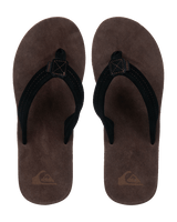 Carver Suede 26 Plus Flip Flops in Brown 2