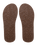 Carver Suede 26 Plus Flip Flops in Brown 2