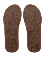 Carver Suede 26 Plus Flip Flops in Brown 2