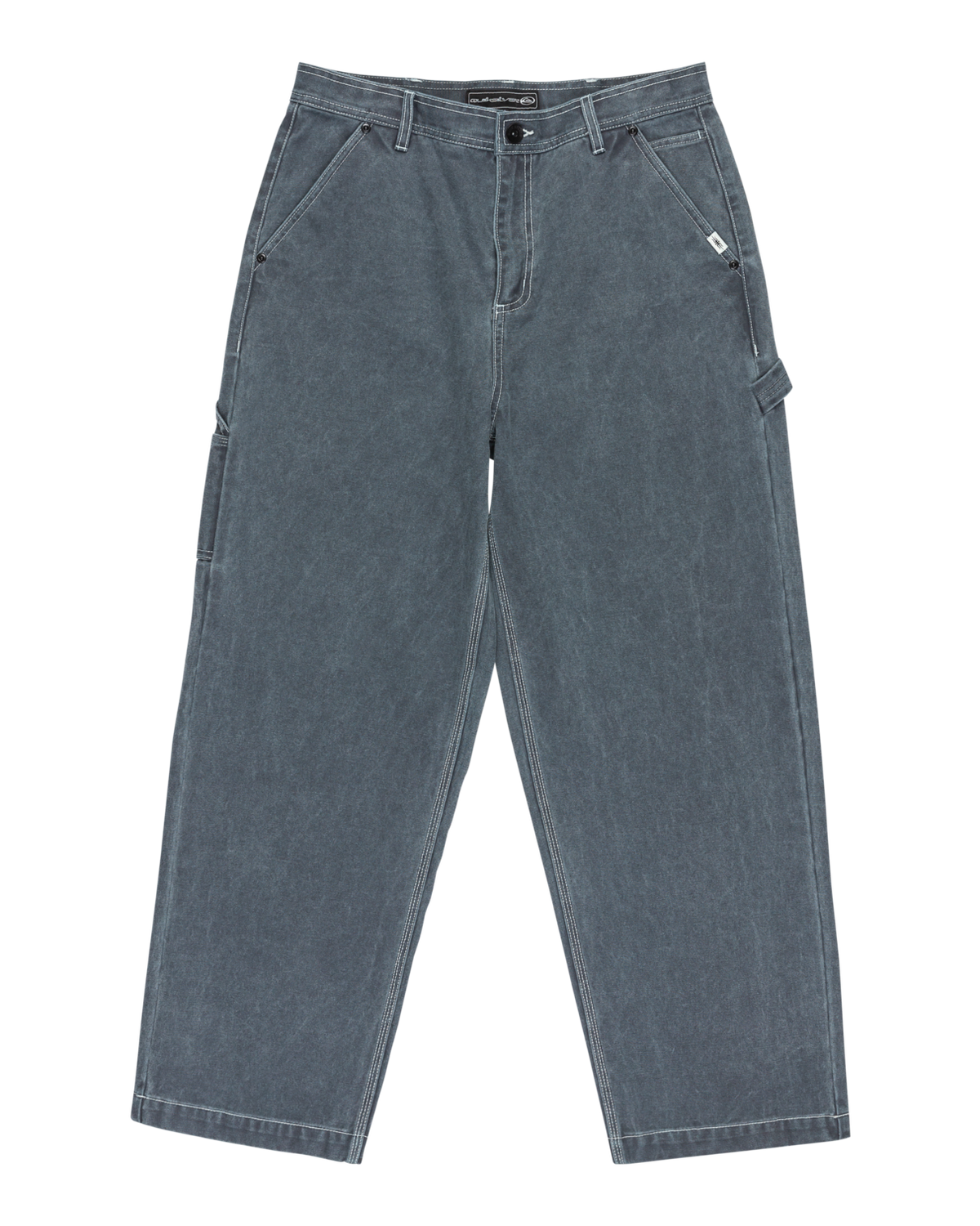 The Quiksilver Mens Mercury Straight Out Trousers in Black