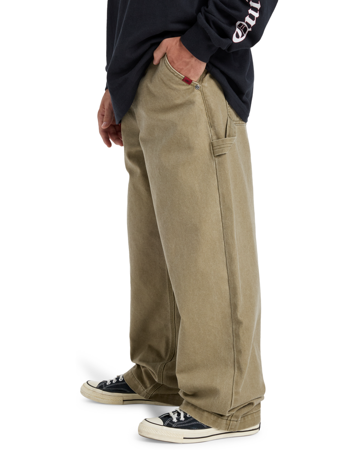 The Quiksilver Mens Mercury Straight Out Trousers in Elmwood