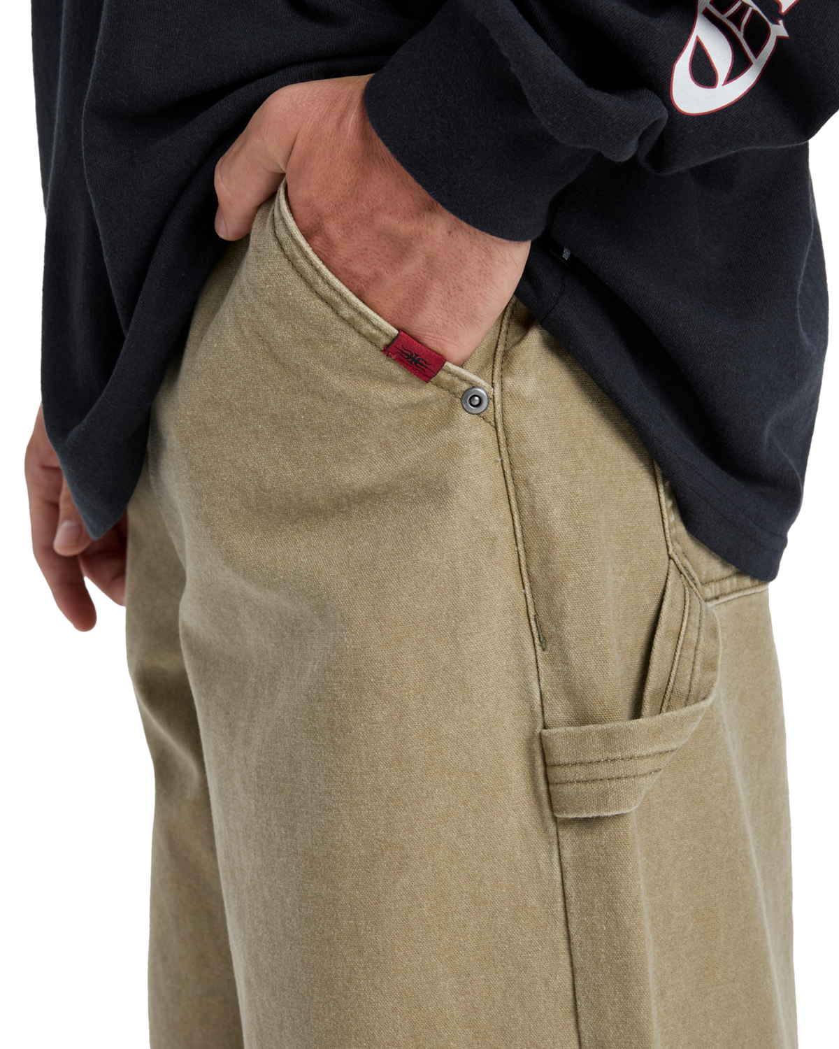 The Quiksilver Mens Mercury Straight Out Trousers in Elmwood