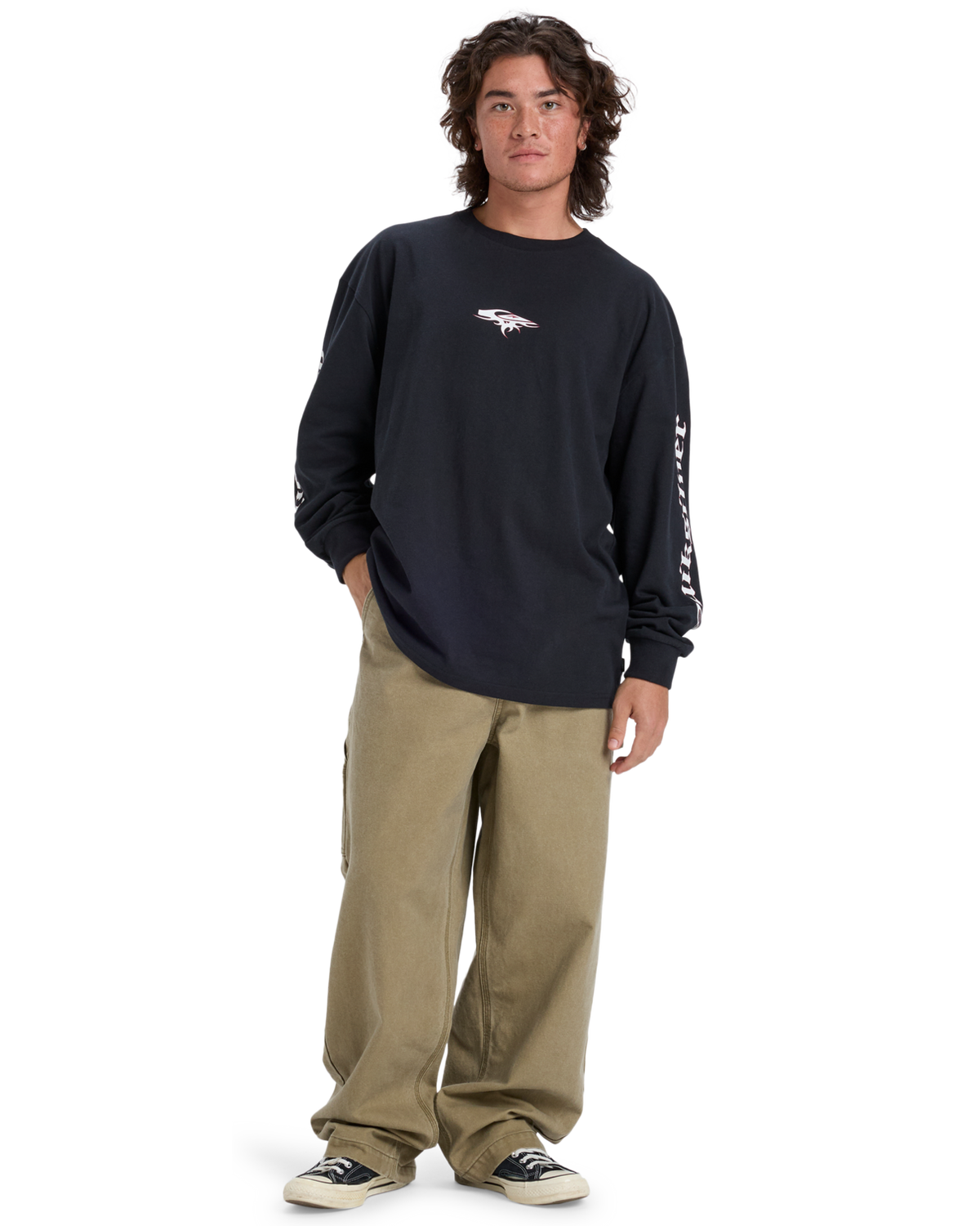The Quiksilver Mens Mercury Straight Out Trousers in Elmwood