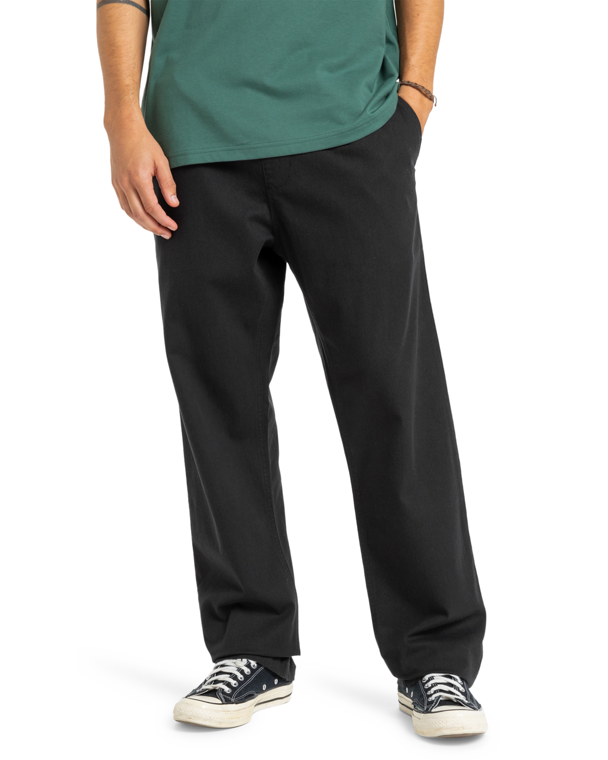 Taxer Twill Trousers in Black