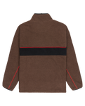 The Quiksilver Mens Omni Sherpa Fleece Jacket in Chocolate Brown