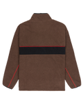 The Quiksilver Mens Omni Sherpa Fleece Jacket in Chocolate Brown