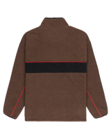 The Quiksilver Mens Omni Sherpa Fleece Jacket in Chocolate Brown