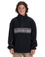 The Quiksilver Mens Omni Sherpa Fleece Jacket in Black