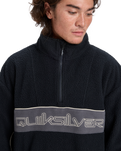 The Quiksilver Mens Omni Sherpa Fleece Jacket in Black