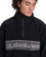 The Quiksilver Mens Omni Sherpa Fleece Jacket in Black