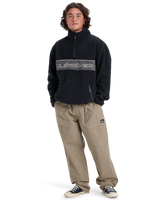 The Quiksilver Mens Omni Sherpa Fleece Jacket in Black