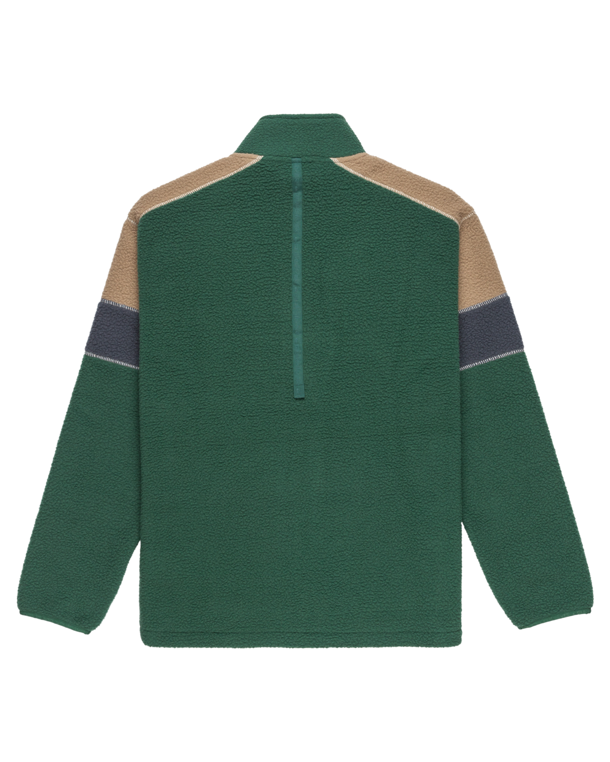 The Quiksilver Mens Clean Coast Block Fleece Jacket in Trekking Green