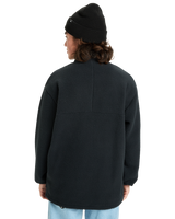 Clean Coast Zip Fleece Jacket in Black