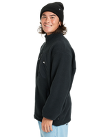 Clean Coast Zip Fleece Jacket in Black