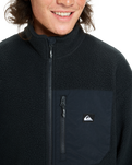 Clean Coast Zip Fleece Jacket in Black