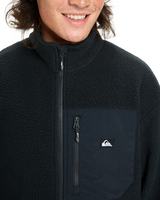 Clean Coast Zip Fleece Jacket in Black