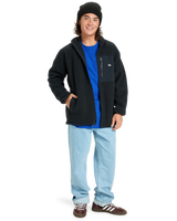 Clean Coast Zip Fleece Jacket in Black