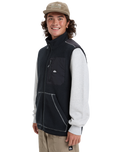The Quiksilver Mens Clean Coast Gilet in Black