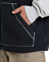 The Quiksilver Mens Clean Coast Gilet in Black