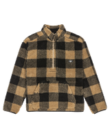 The Quiksilver Mens Mercury Woodlands Sherpa Fleece Jacket in Elmwood