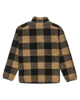 The Quiksilver Mens Mercury Woodlands Sherpa Fleece Jacket in Elmwood