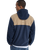Ocean View Mix Up Hooded Fleece Jacket in Dark Navy