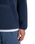 Ocean View Mix Up Hooded Fleece Jacket in Dark Navy