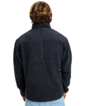 Shallow Water Full Zip Fleece Jacket in Indian Ink Heather