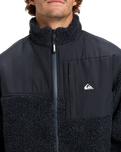 Shallow Water Full Zip Fleece Jacket in Indian Ink Heather