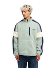 Clean Coast Block Zip Up Fleece in Iceberg Green